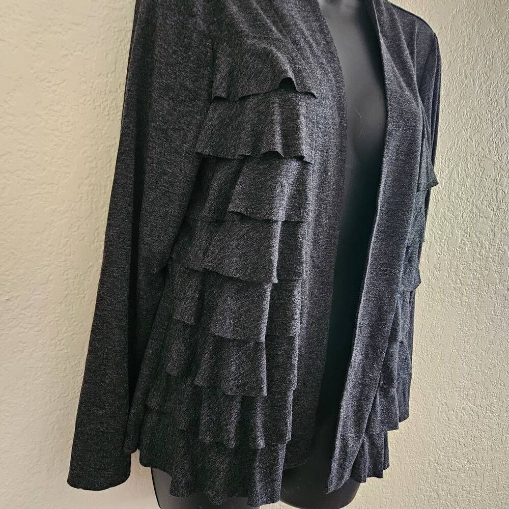 Marc Bouwer Ruffled Cardigan - Picture 2 of 7